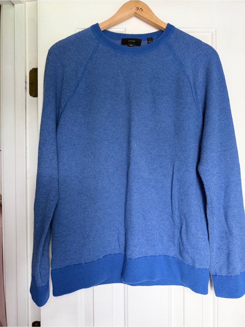 Vince Blue Crewneck Men's Wool/Cashmere Sweater.‎ Sz M